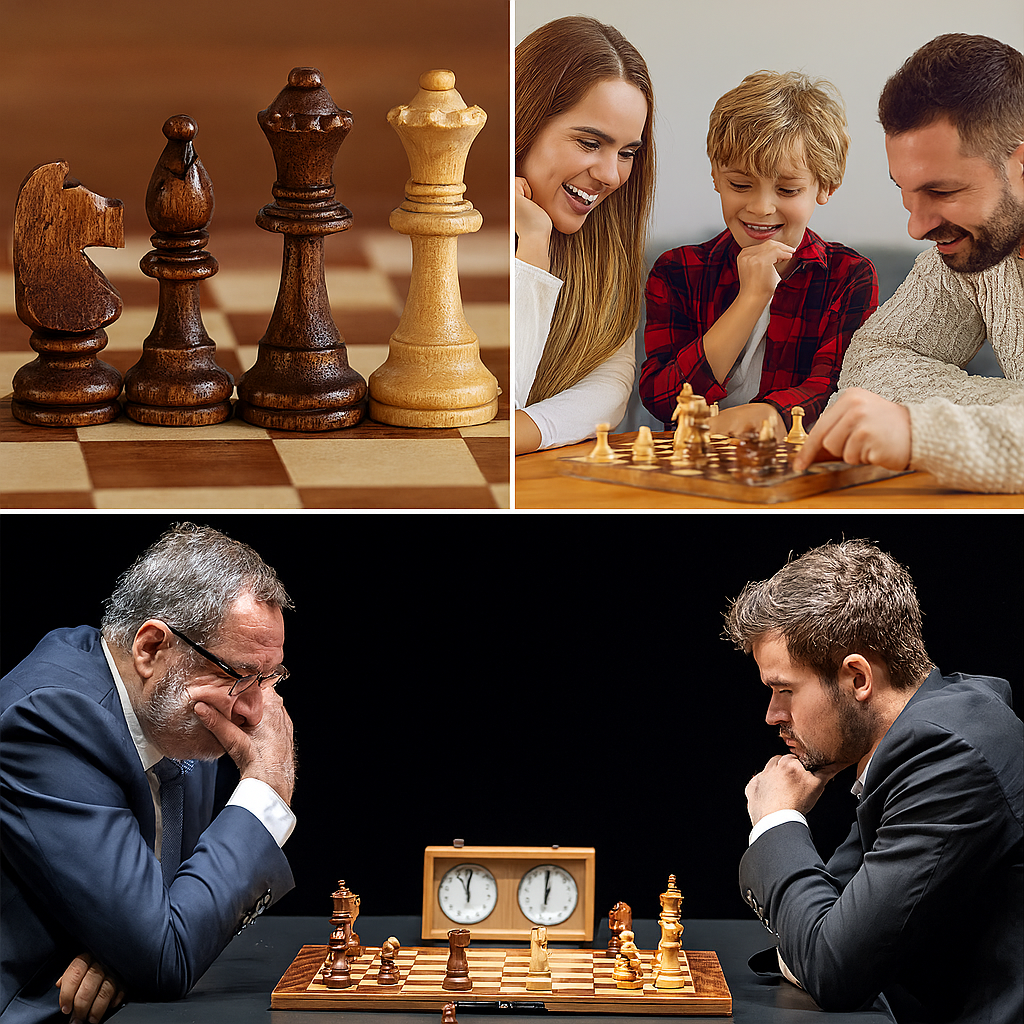 EliteSquare | Luxury Chess Set – Durable Wooden Board & Detailed Pieces