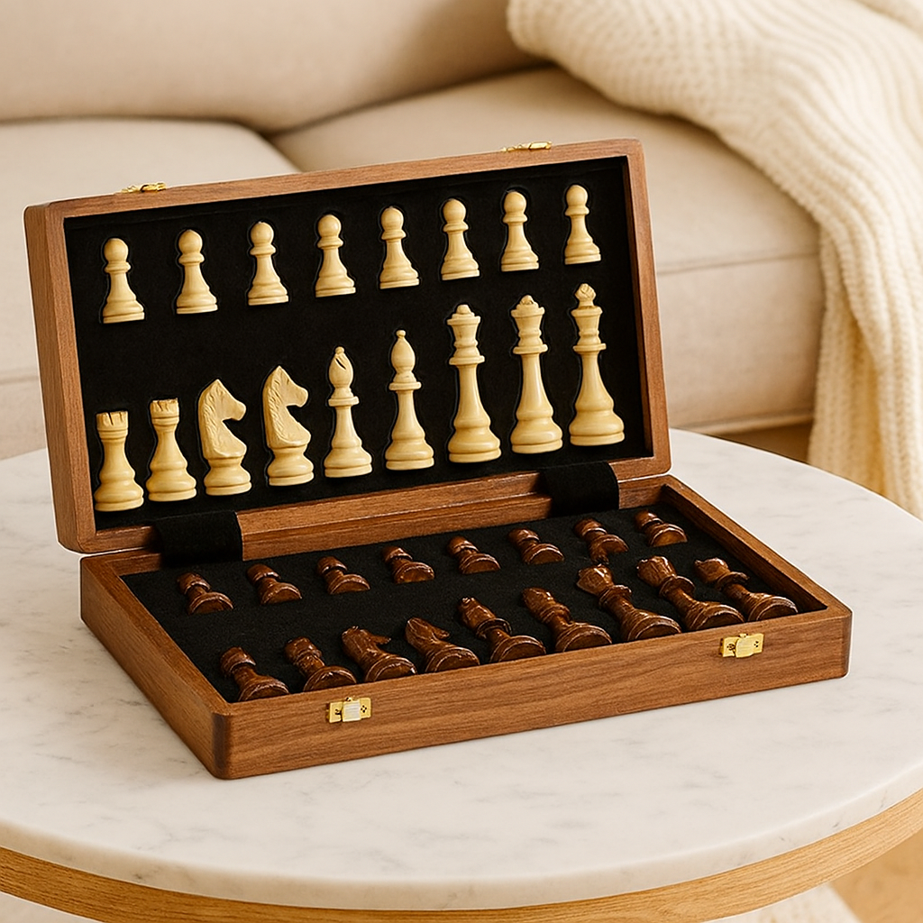 EliteSquare | Luxury Chess Set – Durable Wooden Board & Detailed Pieces