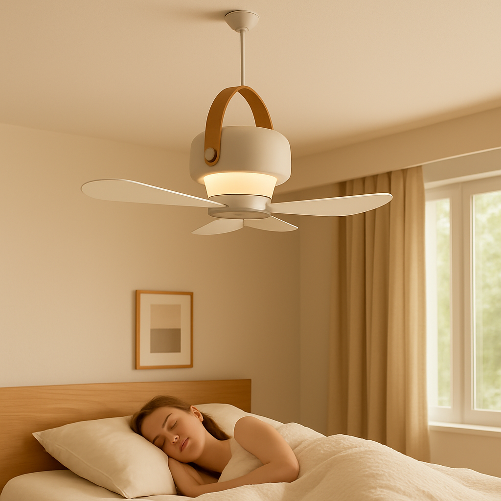 BreezeFlow | Wireless Ceiling Fan – Quiet & LED Light