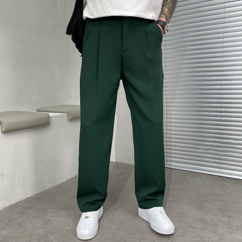 Lucien | Men's Trousers – Elegant Tailored Relaxed Fit Design-2