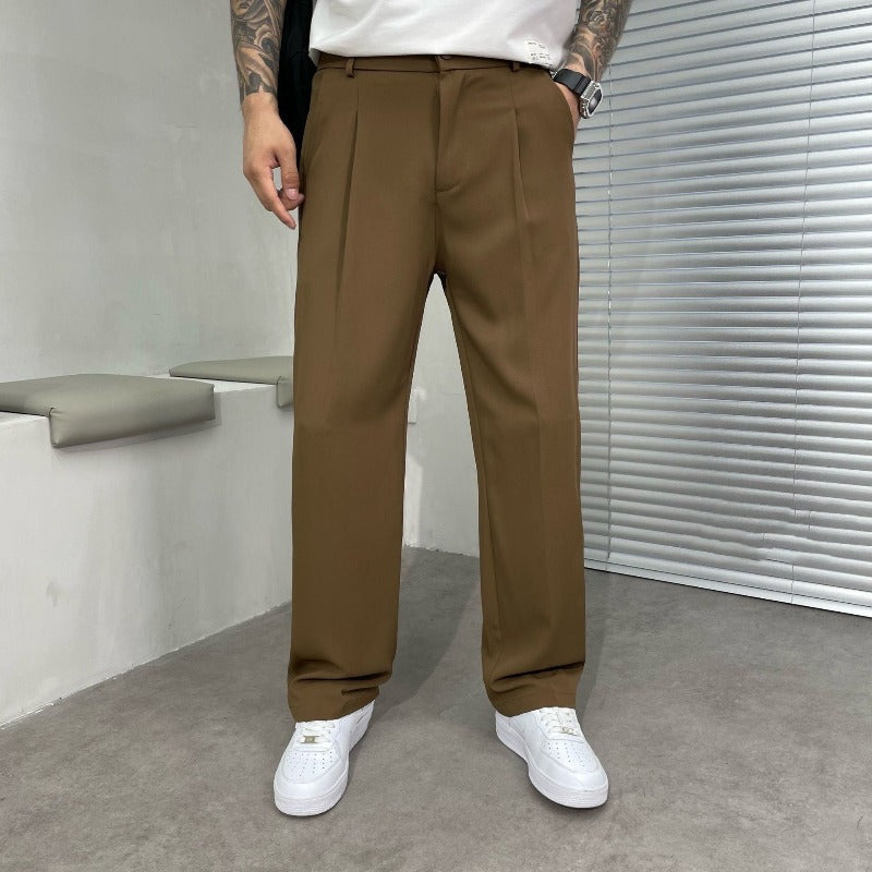 Lucien | Men's Trousers – Elegant Tailored Relaxed Fit Design-3