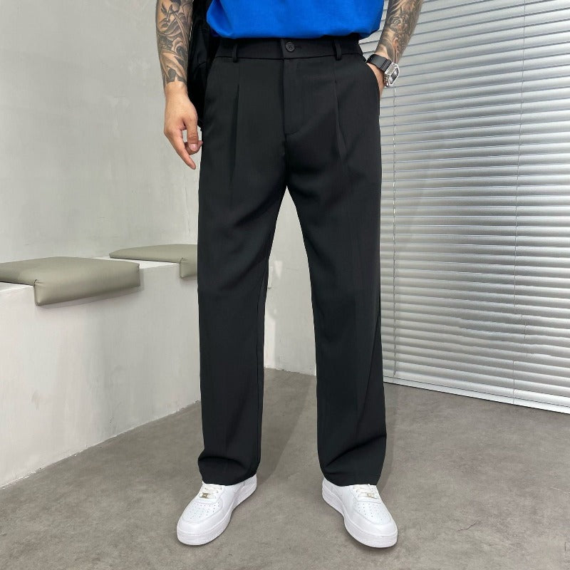 Lucien | Men's Trousers – Elegant Tailored Relaxed Fit Design-1