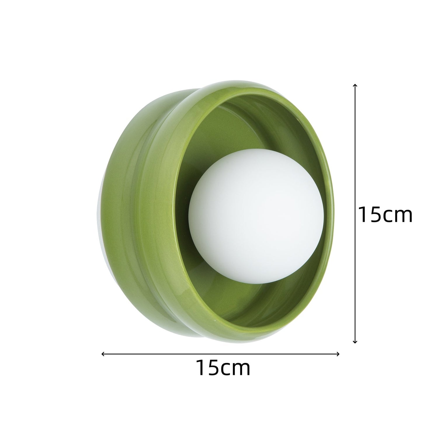 RingGlow | Elegant Round Ceramic Wall Light