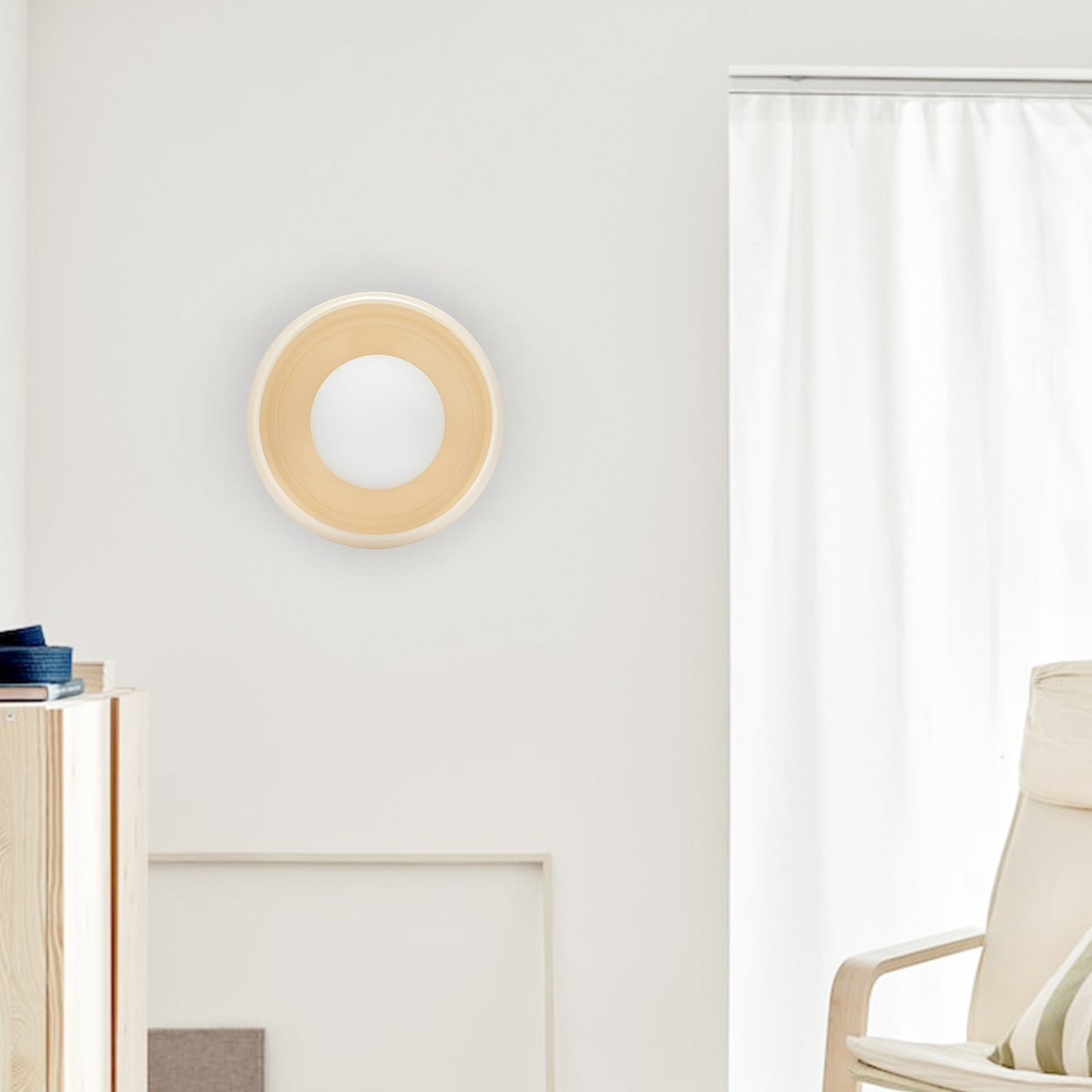 RingGlow | Elegant Round Ceramic Wall Light