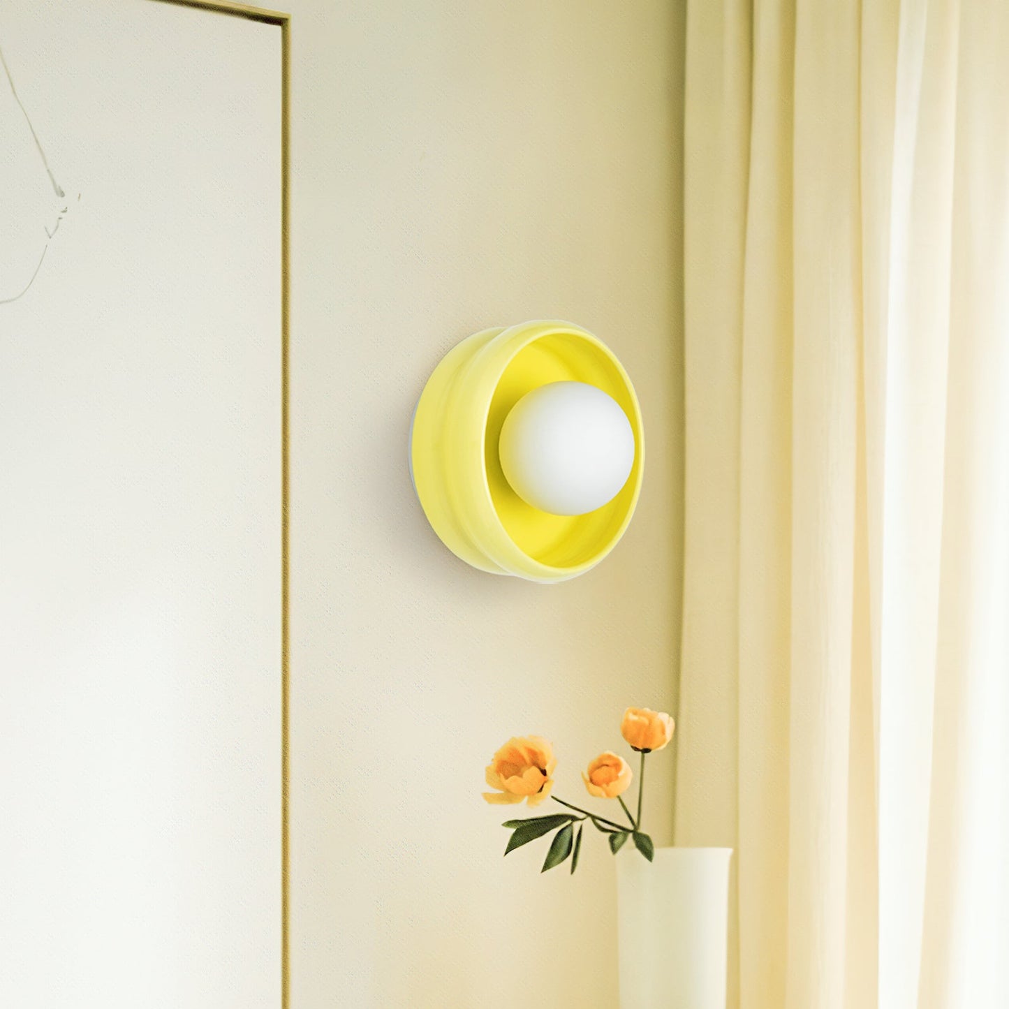 RingGlow | Elegant Round Ceramic Wall Light