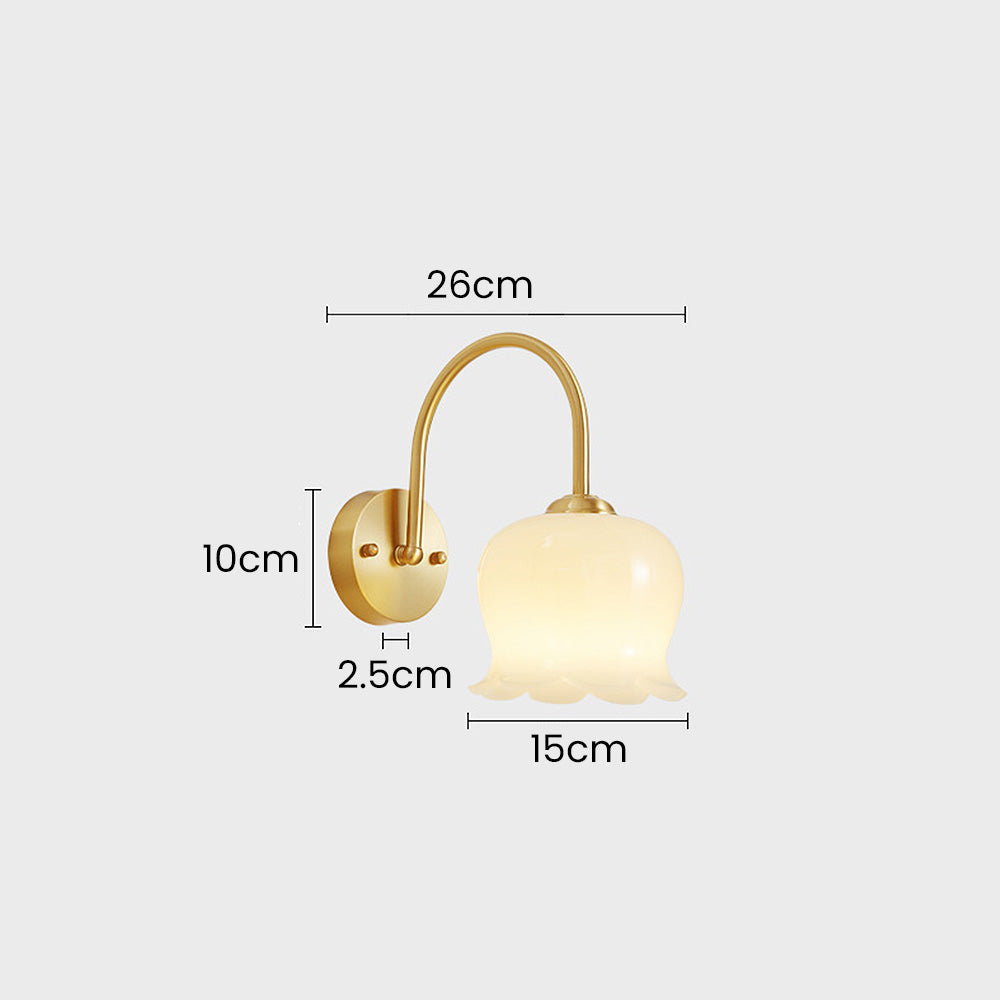 BlossomBright | Artistic Flower Glass Wall Light
