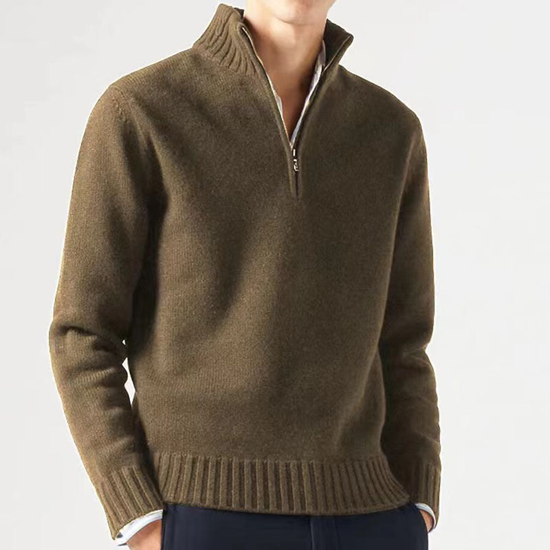 Variant image for Lucien | Men's Sweater – Sophisticated Quarter-Zip Elegance-37