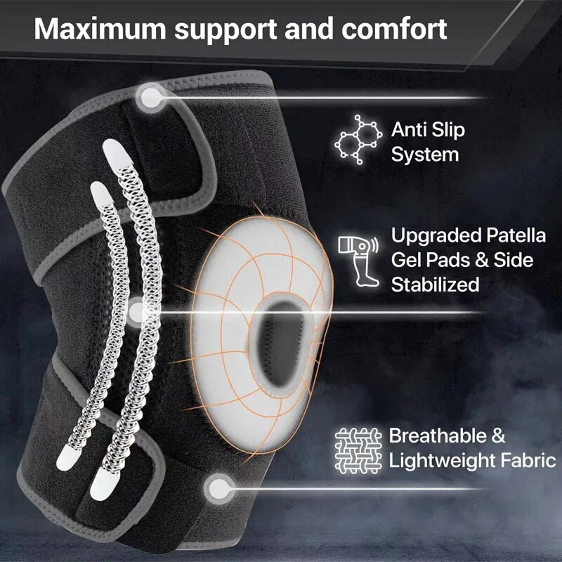 PowerKnee | Sports Knee Brace – Anti-Slip & Spring Support