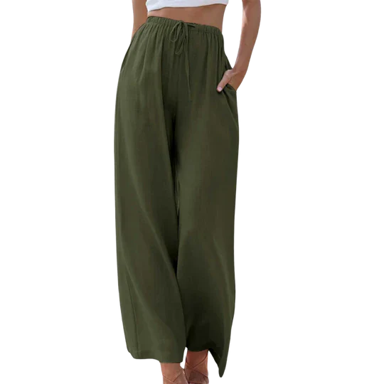 Bellezza | Women's Wide Leg Pants – Effortless Chic for Modern Style-4