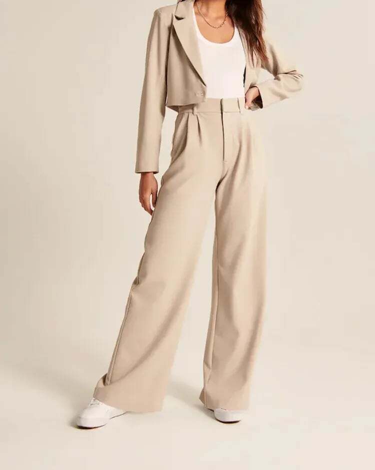 ElitePants | Elegant Wide-Leg Trousers with High Waist5