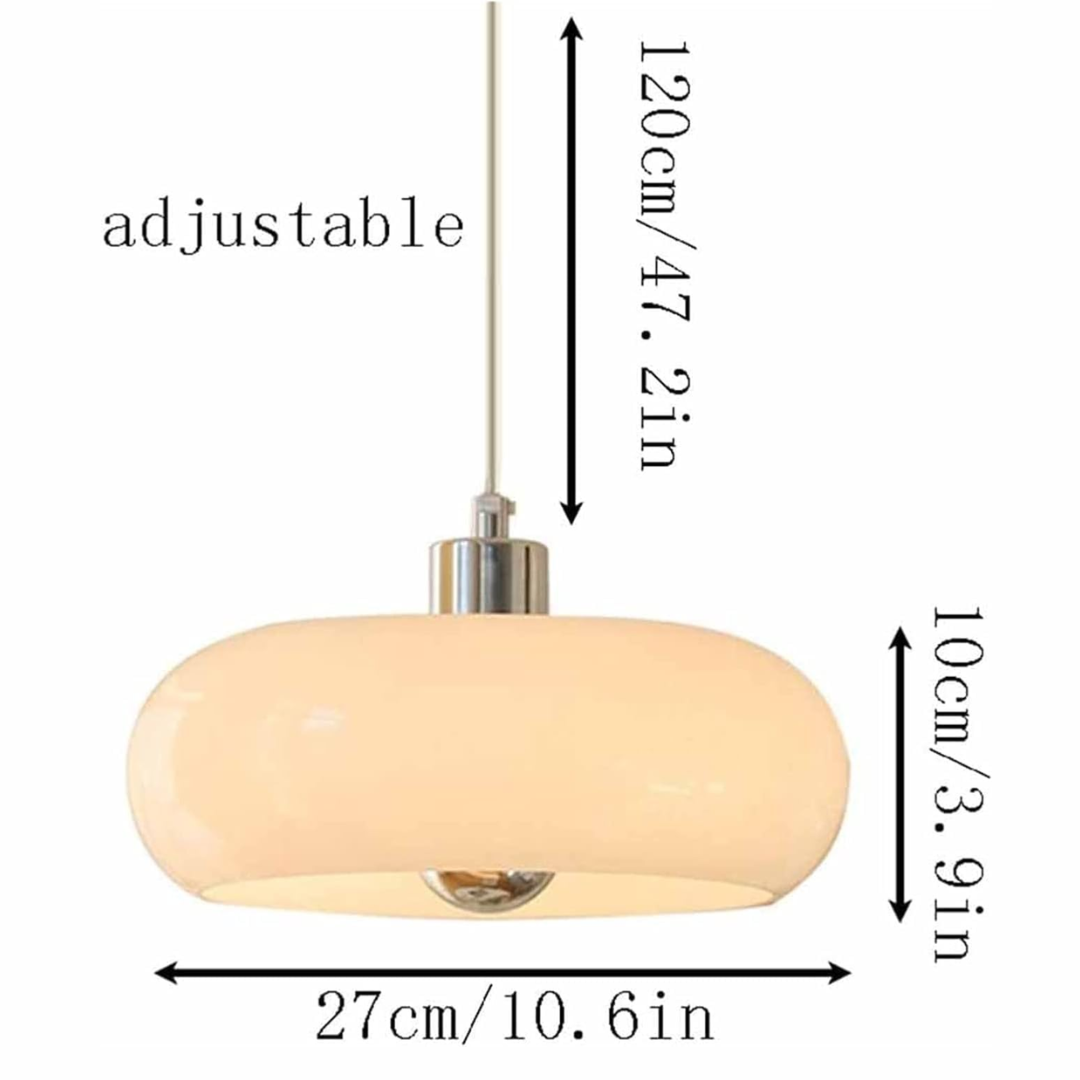 FormaGlow | Vintage Bauhaus Pendant Light with Moulded Glass Shade