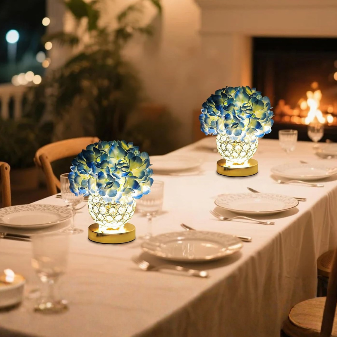 Floraura - Floral Design Rechargeable Table Lamp