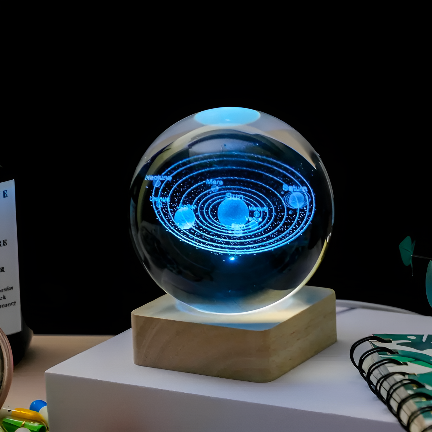 GalaxyLight | Glowing Galaxy Glass Sphere5