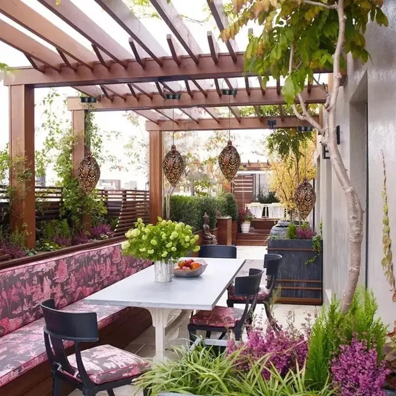 GlowBloom | Vintage & Elegant Hanging Garden Lamp7