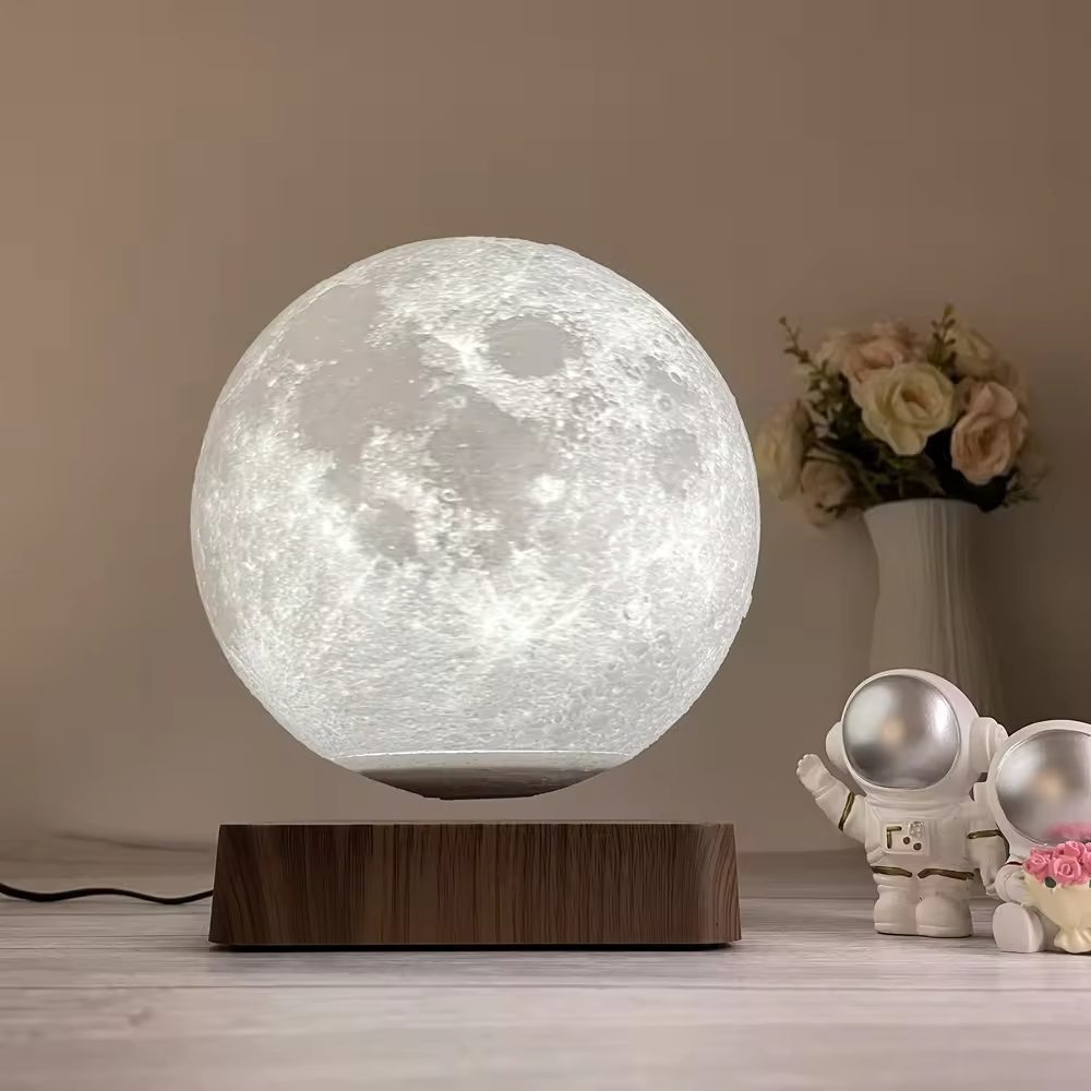 LunarLift | Elegant Wood Base Levitating Moon Lamp