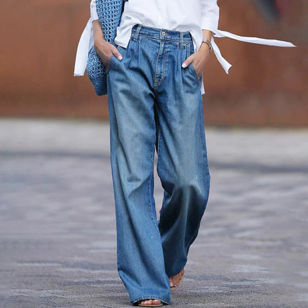 Giovanni | Women's Wide Leg Pants – Sophisticated High-Waisted Style-1