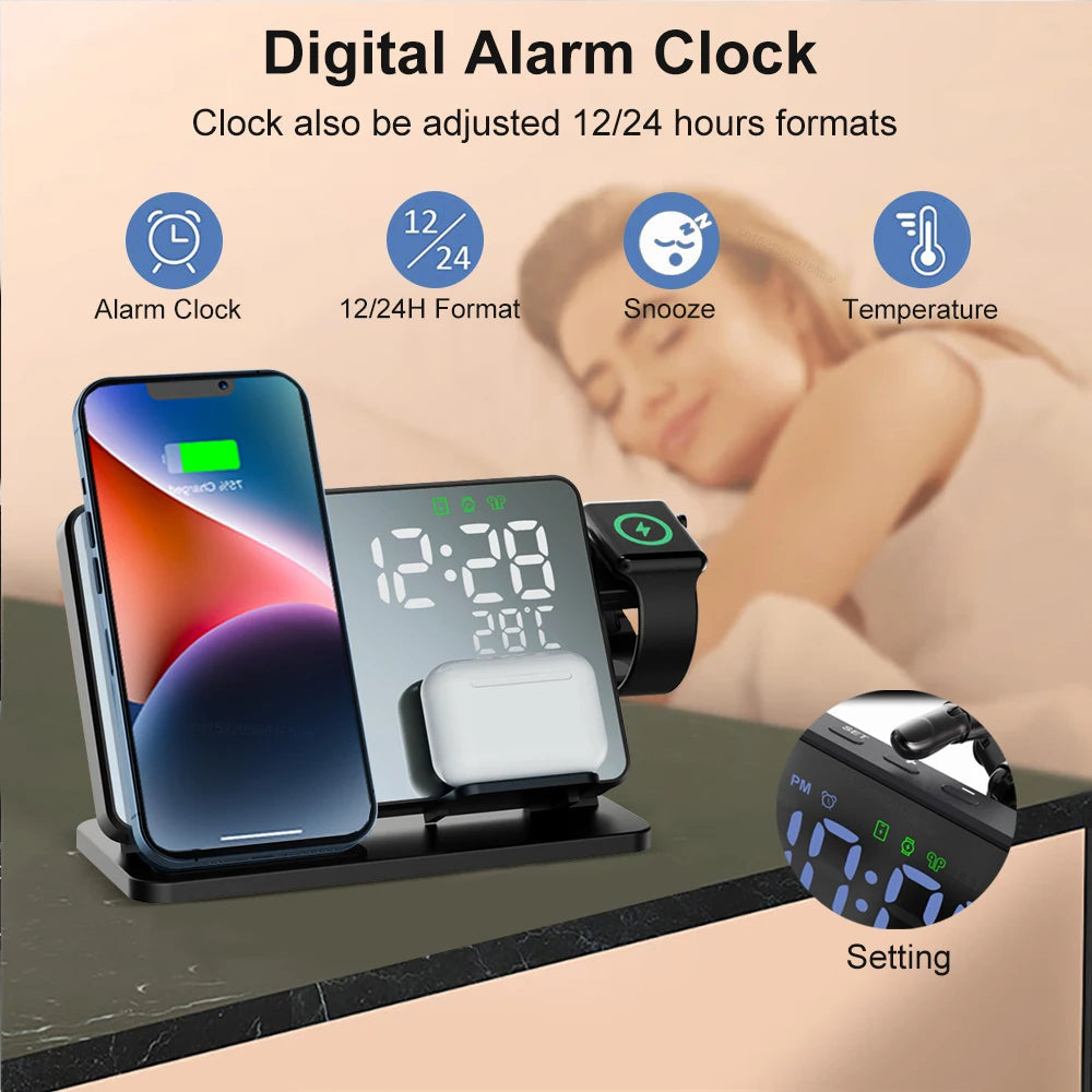 LumiCharge | 3-in-1 Charging Station – Wireless & Space-Saving