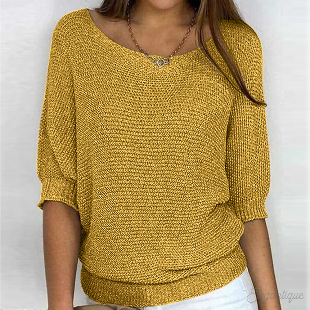 Variant image for Bellezza | Women's Top – Chic Relaxed Knit Design-49
