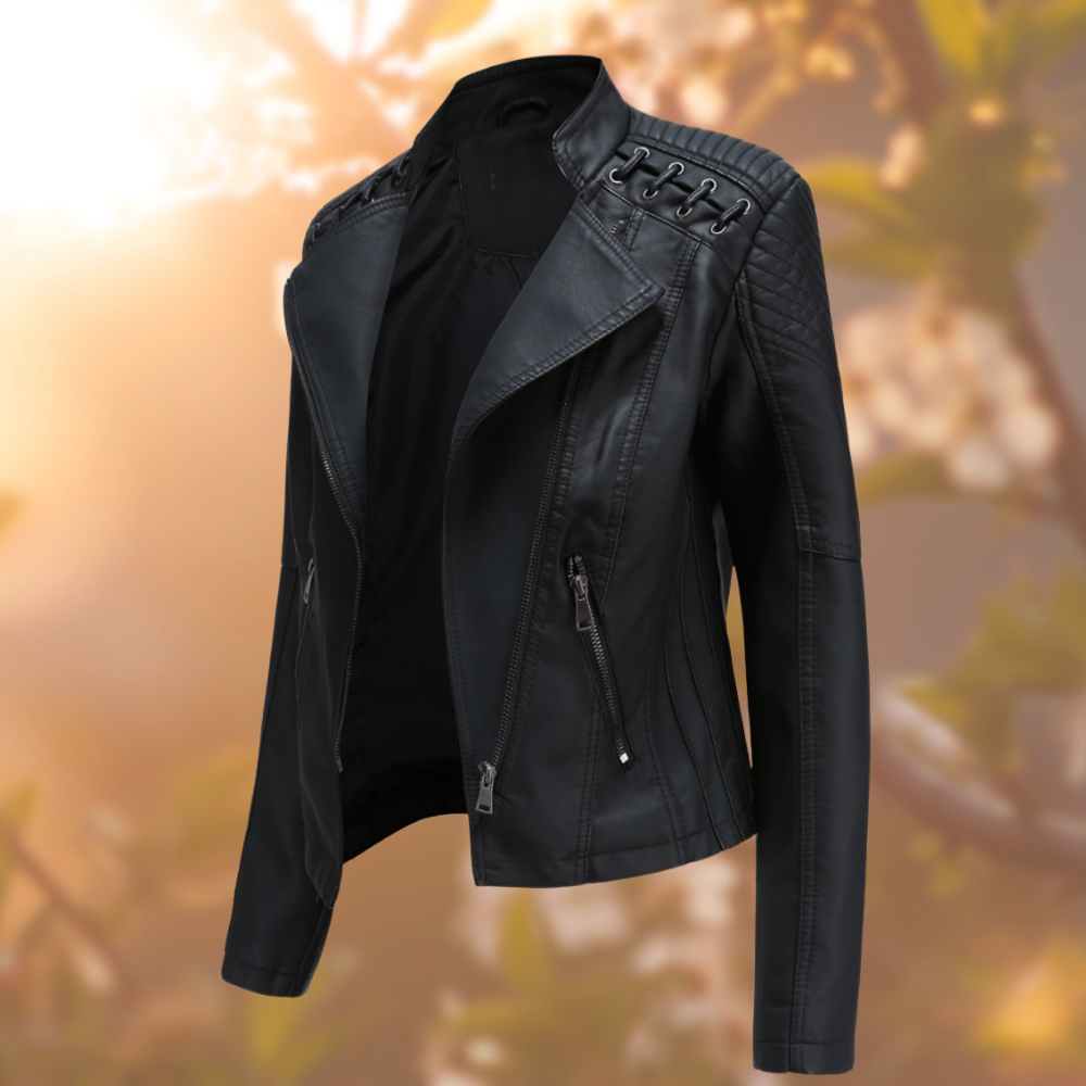 Amara | Women's Jacket – Timeless Leather Elegance-2