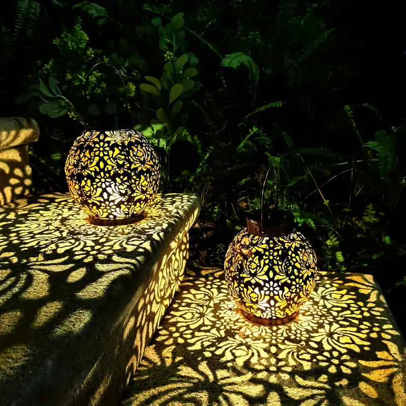 LunaLush | Retro & Elegant Solar Garden Lantern7