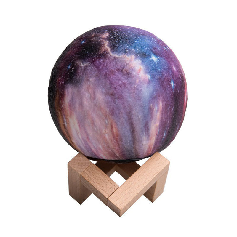 LunarGlow | Galaxy Projection Lamp with Wooden Base3