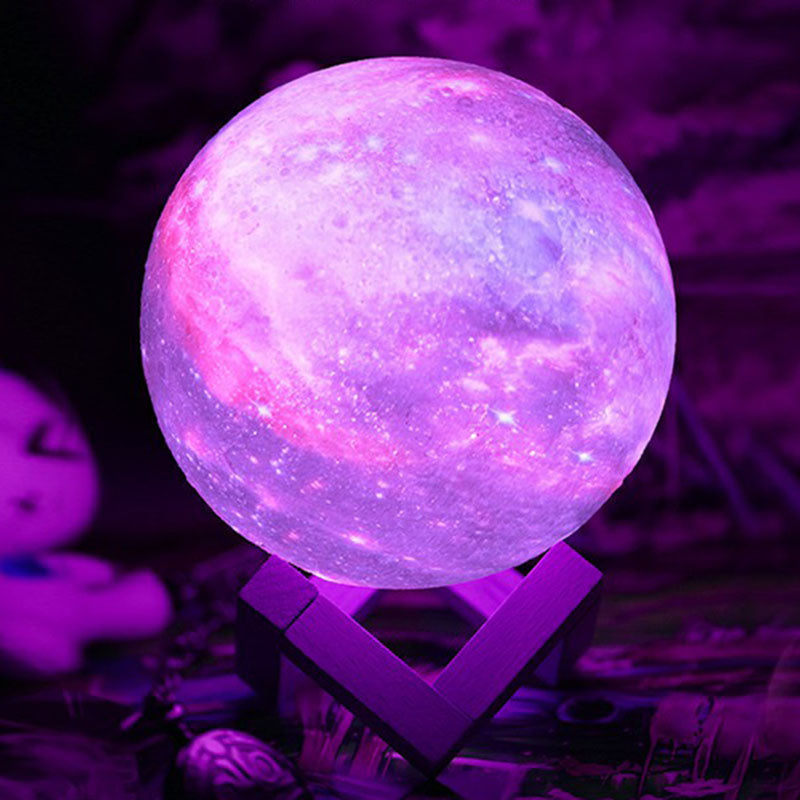 LunarGlow | Galaxy Projection Lamp with Wooden Base4