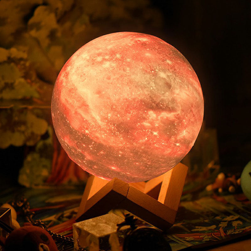 LunarGlow | Galaxy Projection Lamp with Wooden Base5