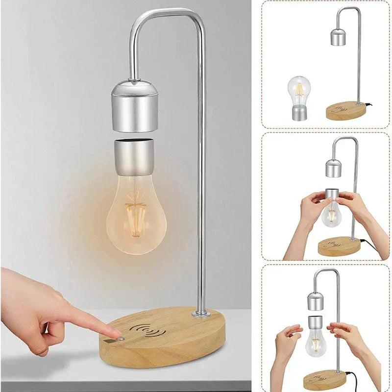 HoverGleam | Minimalist Magnetic Floating Table Lamp