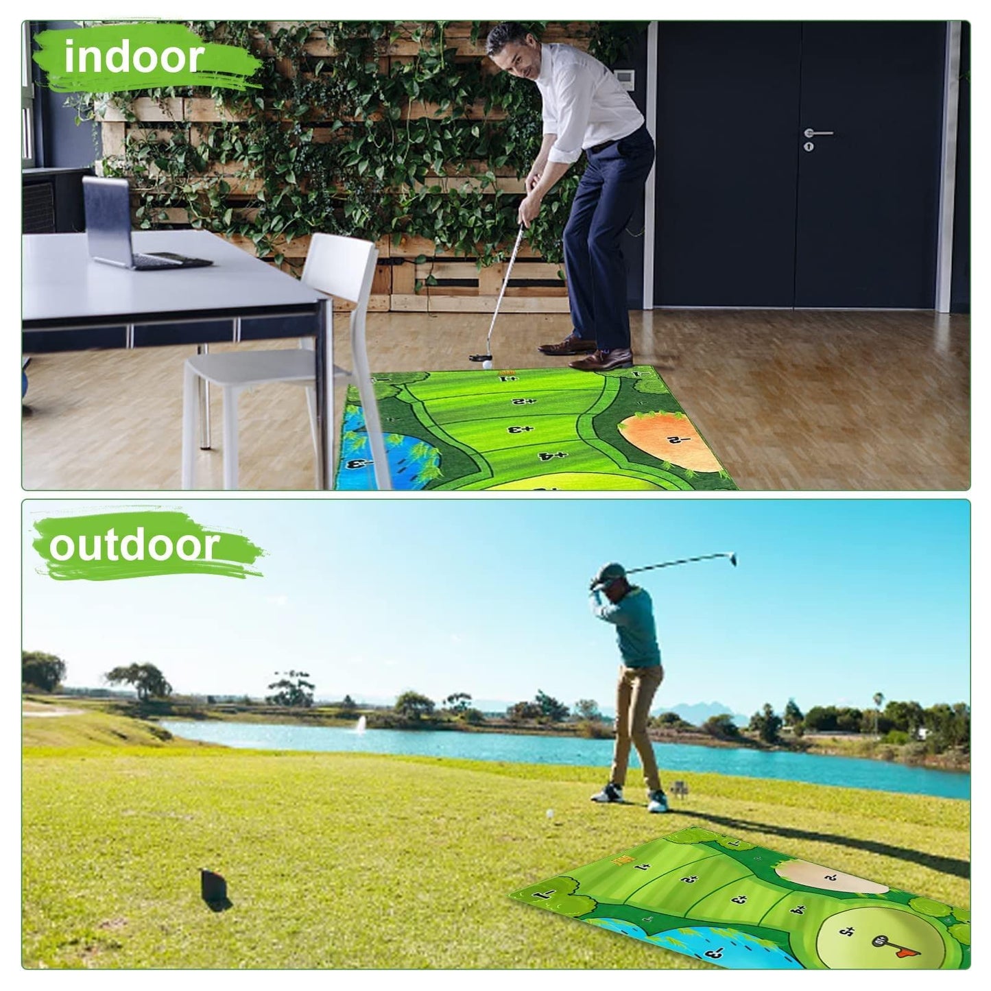 GolfPro | The Perfect Complete Set for Your Home Golf Green