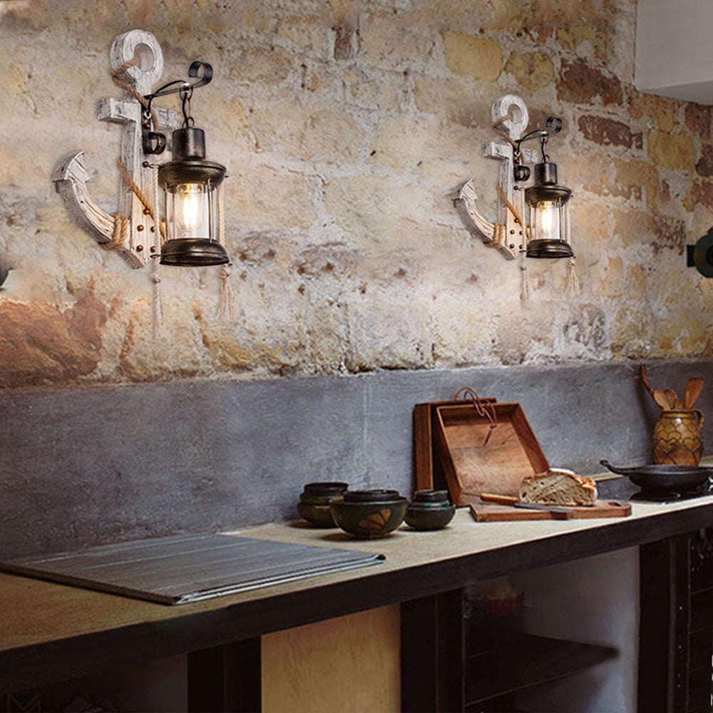 MarineGlow | Wood Anchor LED Lamp1
