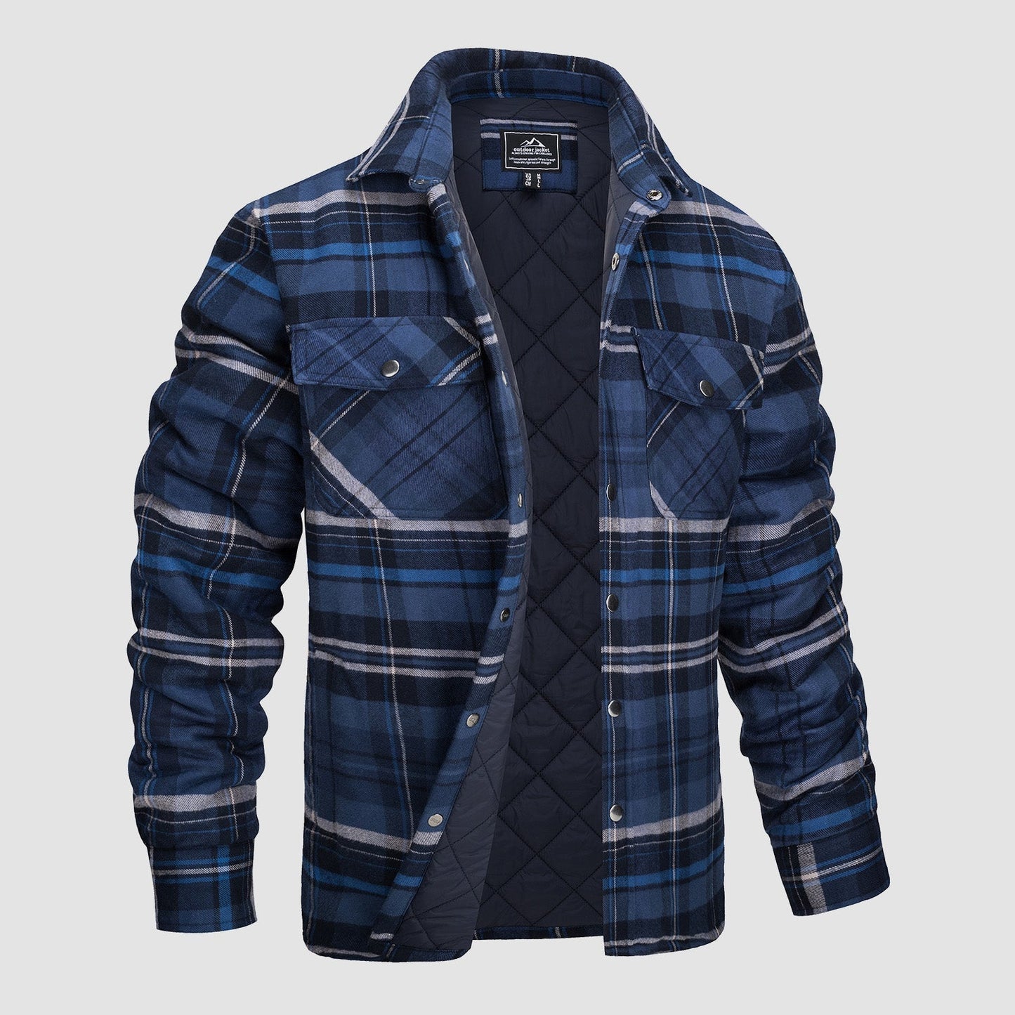 Variant image for Lucien | Men's Flannel Shirt – Timeless Rugged Elegance-6