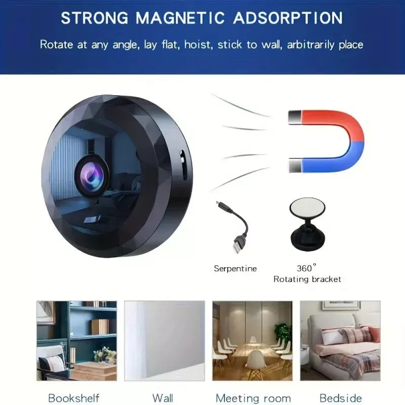 HomeWatch | Magnetic Mini Surveillance Camera with App Control