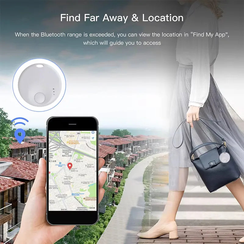 Mini GPS Ortungsgerät mit Anti-Verlust-Erinnerung für iOS – Kompakt für Schlüssel, Haustiere und Kinder, Bluetooth 5.0, Schwarz 4