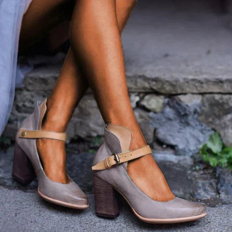 Audrei | Elegant Sandals with Heel and Strap