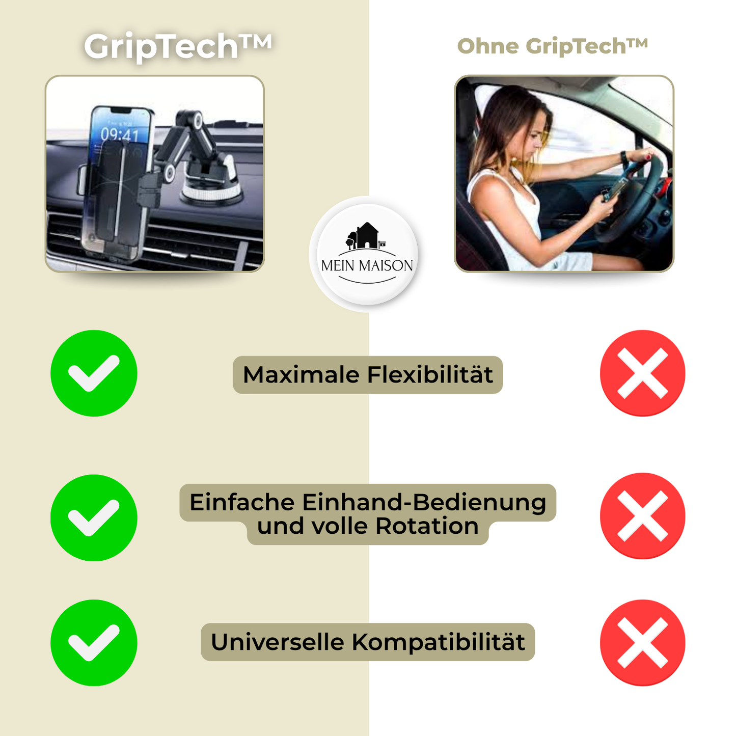 Navigra - Adjustable Dashboard Phone Mount