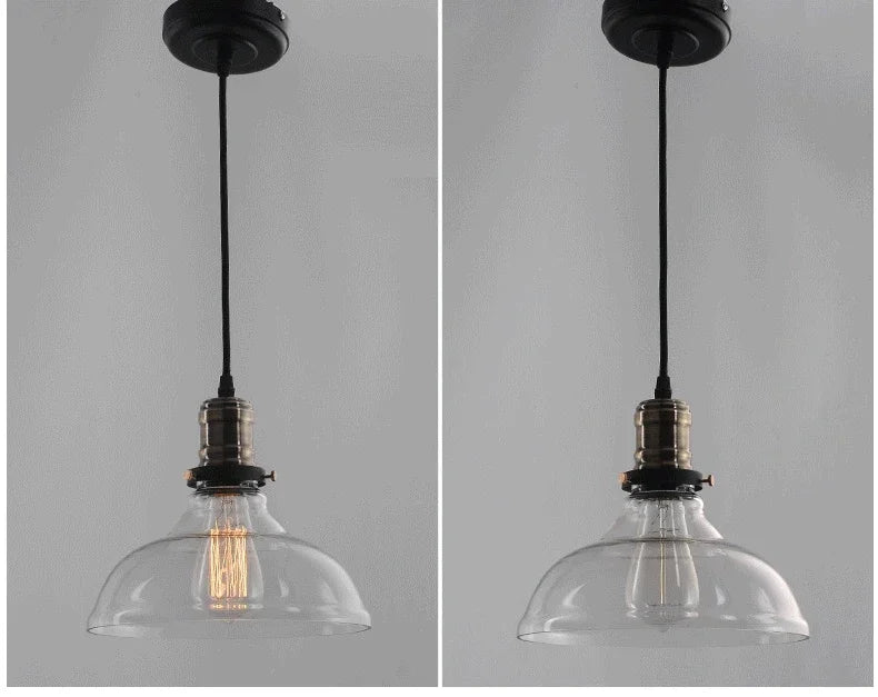 GlintGlow | Vintage Glass Ceiling Light