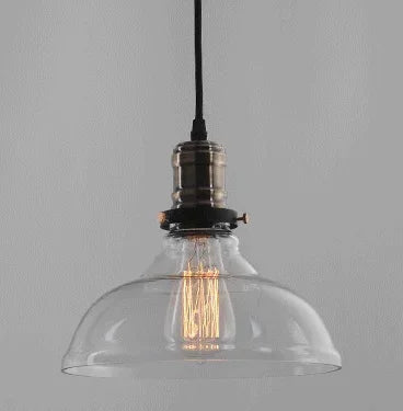 GlintGlow | Vintage Glass Ceiling Light