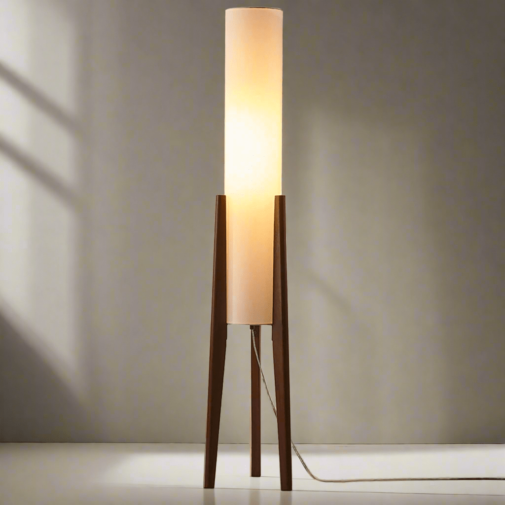 ArborLuxe | Walnut Floor Lamp Solid Wood Art Lamp