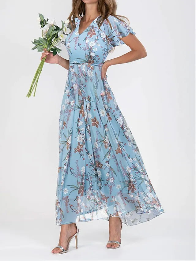 Celestine | Elegant Waist-Defined Midi Dress | Women