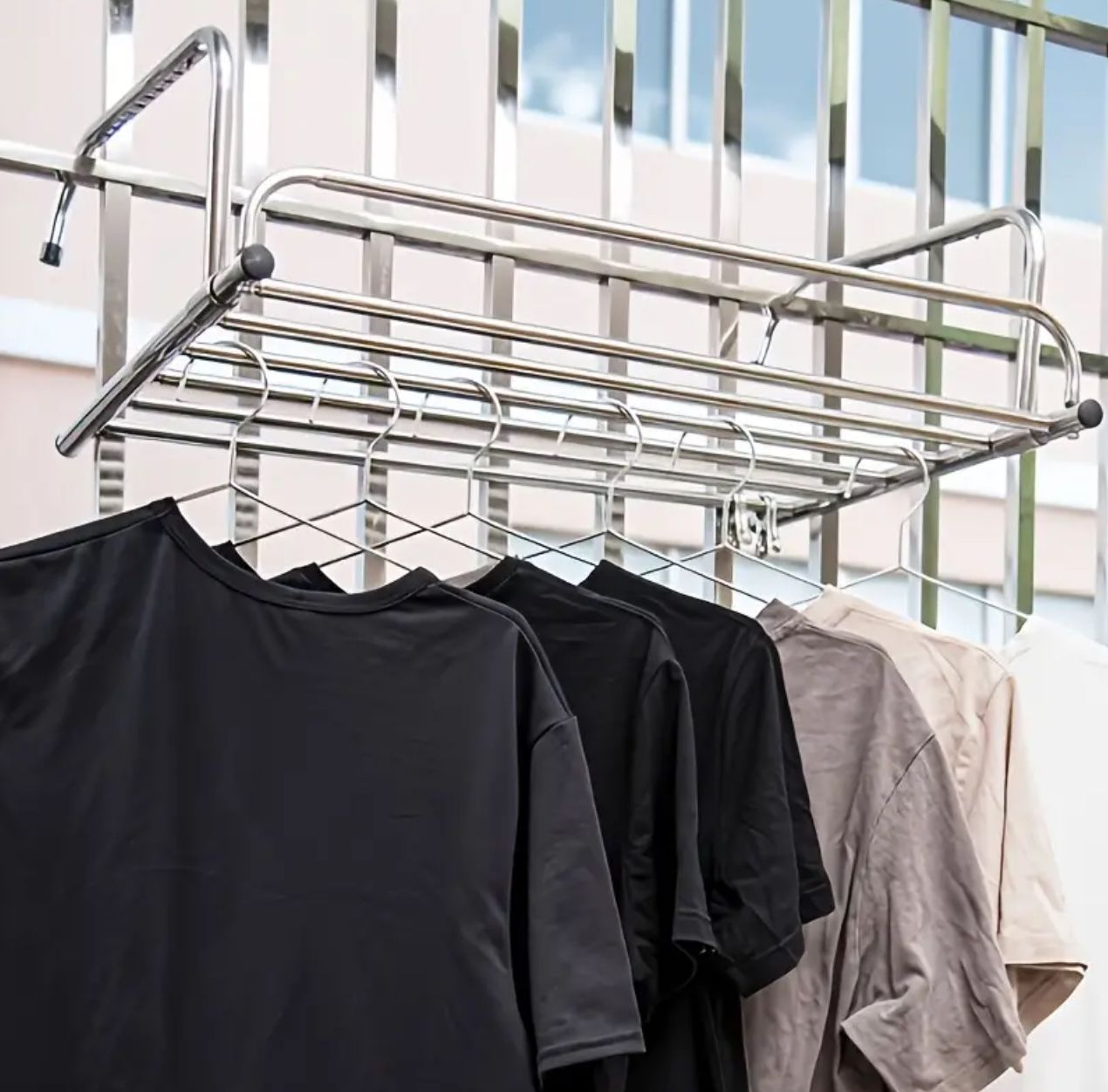 SunDry | Stainless Steel Expandable Folding Balcony Clothes Dryer