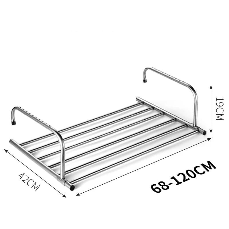 SunDry | Stainless Steel Expandable Folding Balcony Clothes Dryer