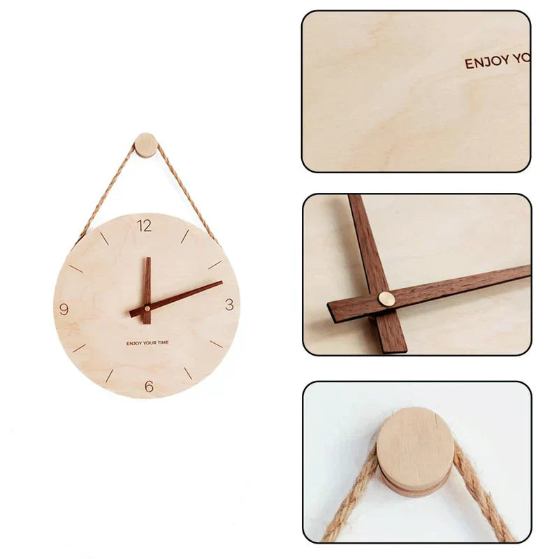 PineTick | Minimalist Wooden Wall Clock3