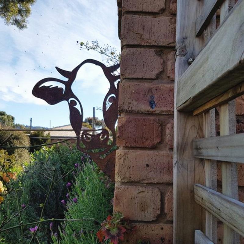 PeekCow | Metal Artwork for the Garden