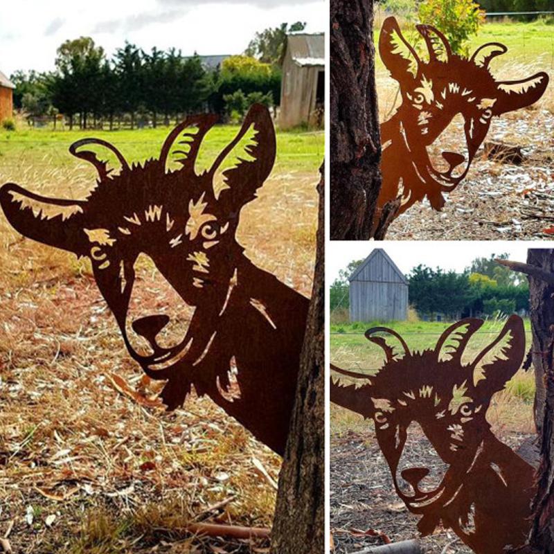 PeekCow | Metal Artwork for the Garden