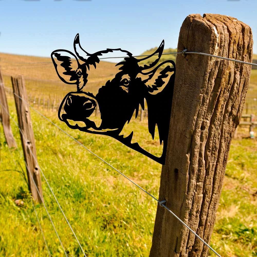 PeekCow | Metal Artwork for the Garden