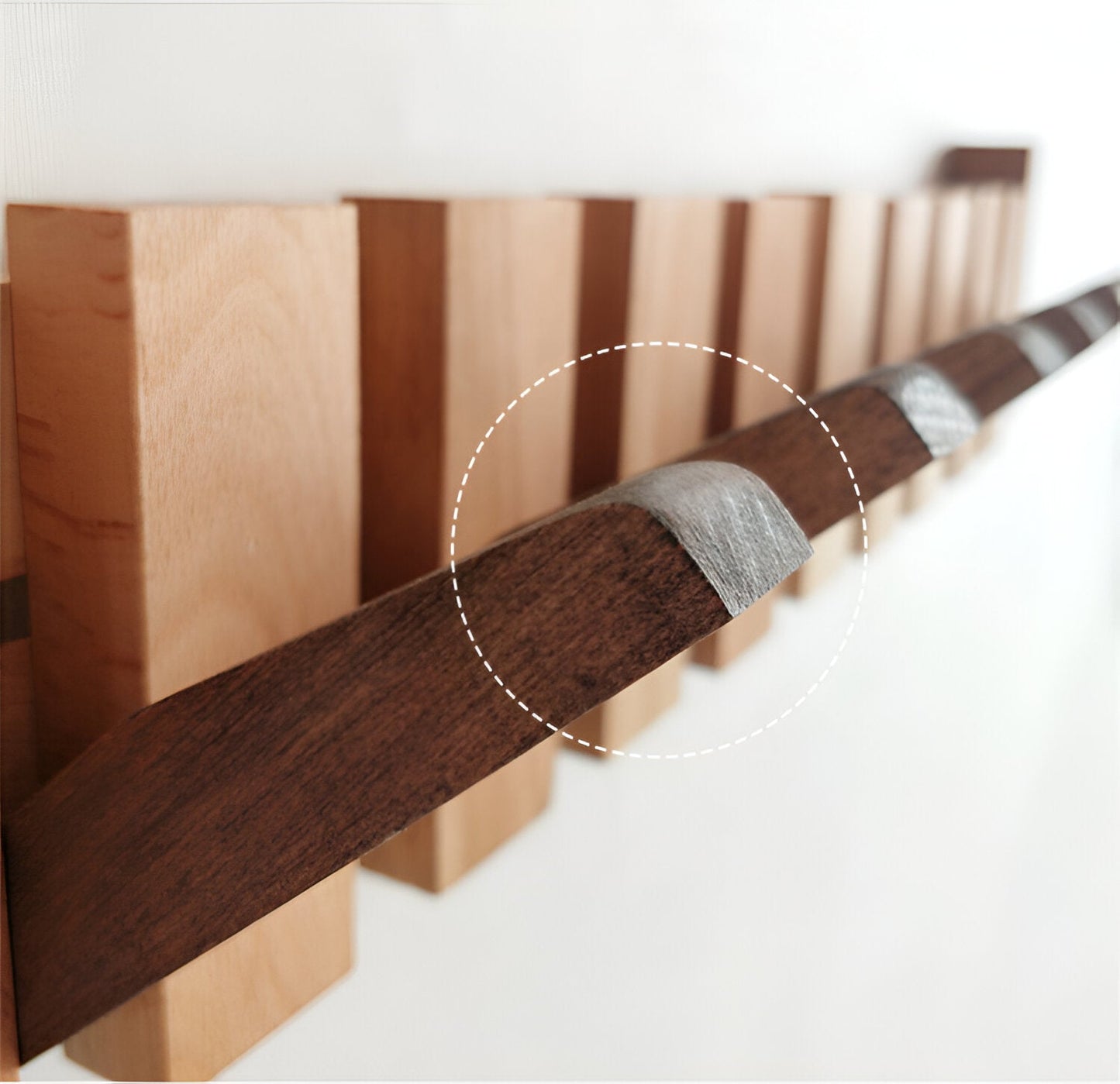 HarmonyHooks | Elegant Piano Key Wall Shelf