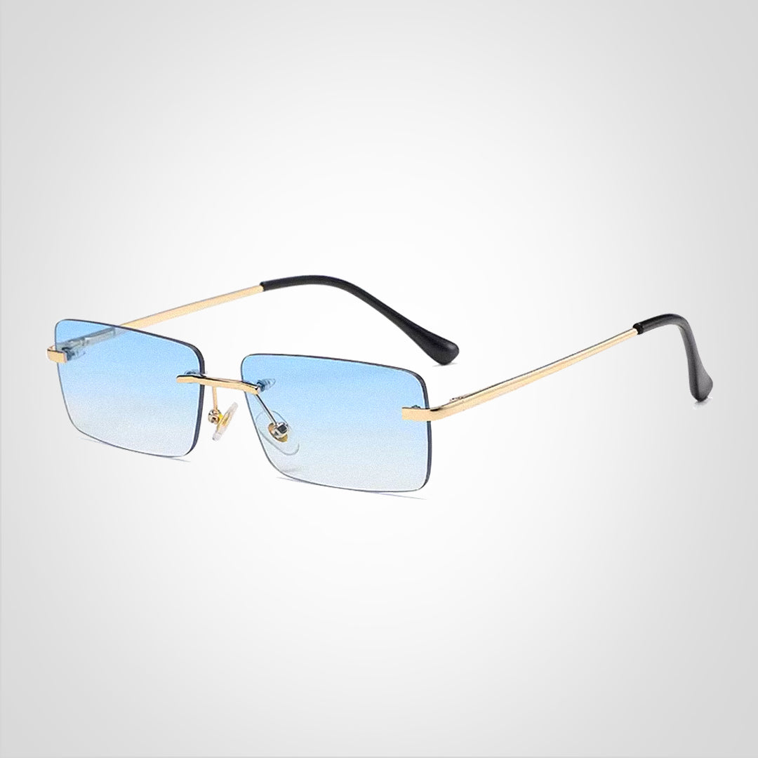 RoyalView | Rimless Rectangular Sunglasses – UV Protection & Lightweight