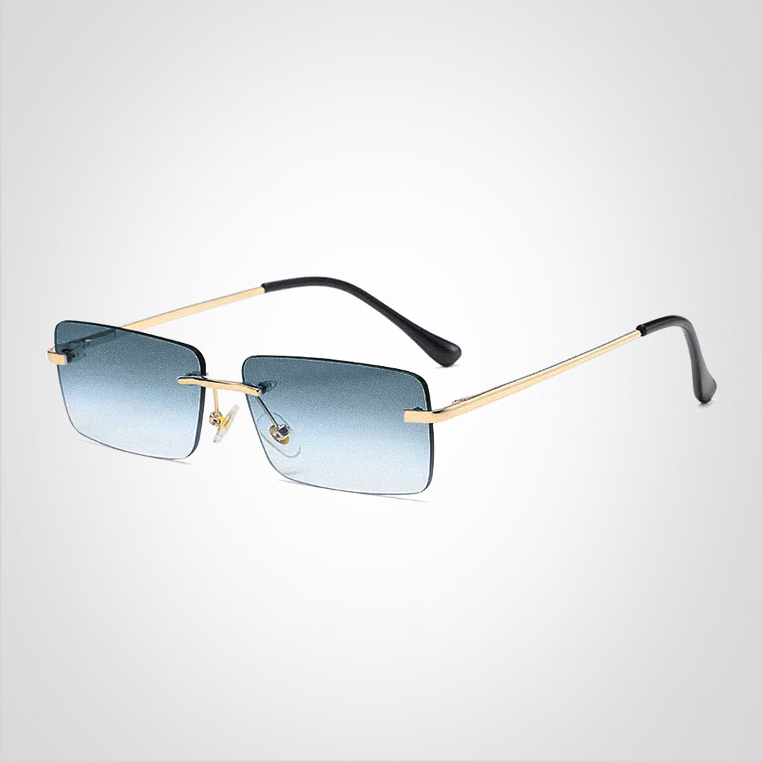 RoyalView | Rimless Rectangular Sunglasses – UV Protection & Lightweight