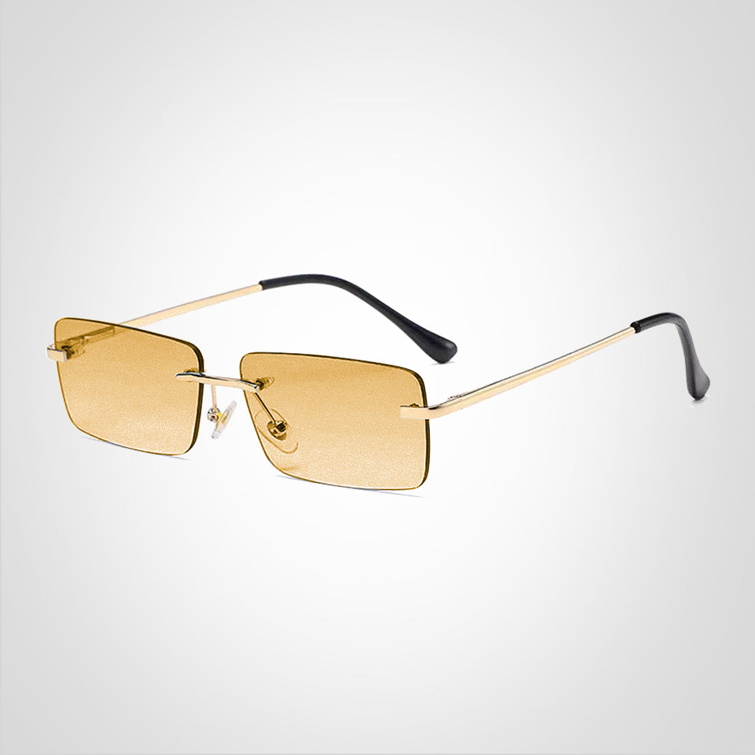 RoyalView | Rimless Rectangular Sunglasses – UV Protection & Lightweight