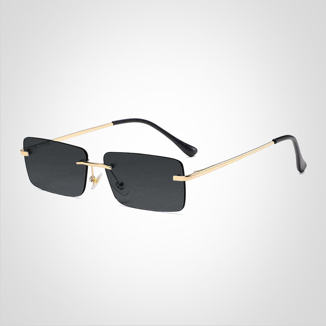 RoyalView | Rimless Rectangular Sunglasses – UV Protection & Lightweight